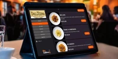 Tablet  Cardápio na Mesa